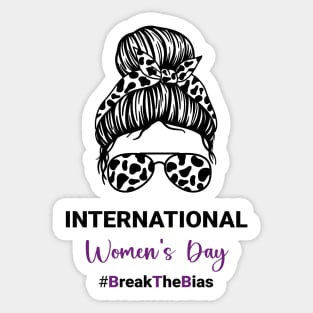 Women's International Women's Day - Break The Bias 8 March 2023 Sticker